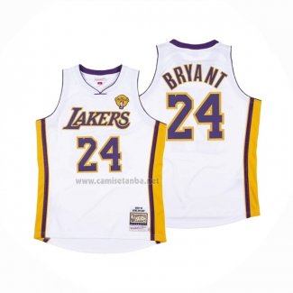 Camiseta Los Angeles Lakers Kobe Bryant #24 Mitchell & Ness 2009-10 Blanco