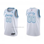 Camiseta Los Angeles Lakers Personalizada Ciudad 2021-22 Blanco