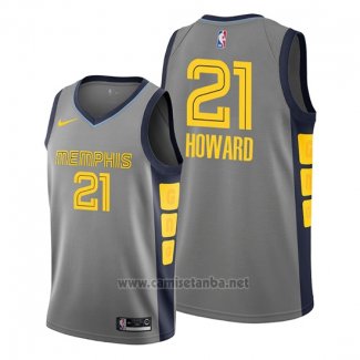 Camiseta Memphis Grizzlies Dwight Howard #21 Ciudad Gris