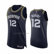 Camiseta Memphis Grizzlies Ja Morant #12 Ciudad 2021-22 Autentico Azul