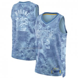 Camiseta Memphis Grizzlies Ja Morant NO 12 Select Series 2023 Azul