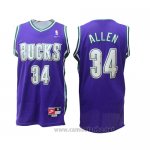 Camiseta Milwaukee Bucks Allen #34 Retro Violeta