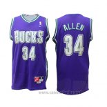 Camiseta Milwaukee Bucks Allen #34 Retro Violeta