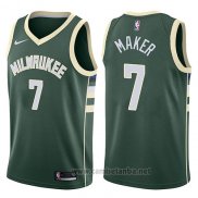 Camiseta Milwaukee Bucks Thon Maker #7 Swingman Icon 2017-18 Verde