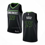 Camiseta Minnesota Timberwolves Derrick Rose #25 Statement 2022-23 Negro