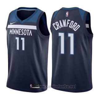 Camiseta Minnesota Timberwolves Jamal Murray #11 Crawford Icon 2017-18 Azul
