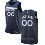 Camiseta Minnesota Timberwolves Personalizada 17-18 Azul