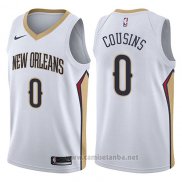 Camiseta New Orleans Pelicans Demarcus Cousins #0 Association 2017-18 Blanco