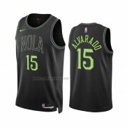 Camiseta New Orleans Pelicans Jose Alvarado #15 Ciudad 2023-24 Negro