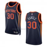 Camiseta New York Knicks Julius Randle #30 Statement 2022-23 Negro