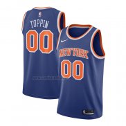 Camiseta New York Knicks Obi Toppin #00 Icon 2020-21 Azul