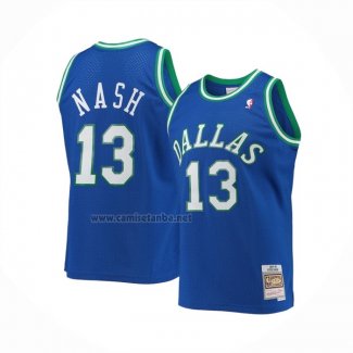 Camiseta Nino Dallas Mavericks Steve Nash #13 Mitchell & Ness 1998-99 Azul