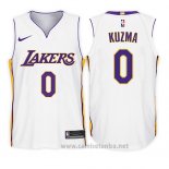 Camiseta Nino Los Angeles Lakers Kyle Kuzma #0 Association 2017-18 Blanco
