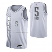 Camiseta Oklahoma City Thunder Luguentz Dort #5 Ciudad 2021-22 Blanco