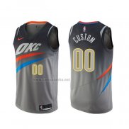 Camiseta Oklahoma City Thunder Personalizada Ciudad Gris