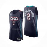 Camiseta Oklahoma City Thunder Shai Gilgeous Alexander NO 2 Ciudad Authentic 2025-26 Azul