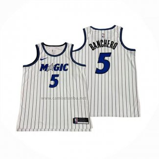 Camiseta Orlando Magic Paolo Banchero NO 5 City 2025-26 Blanco