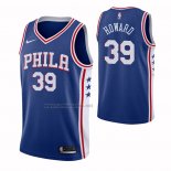 Camiseta Philadelphia 76ers Dwight Howard #39 Icon Azul