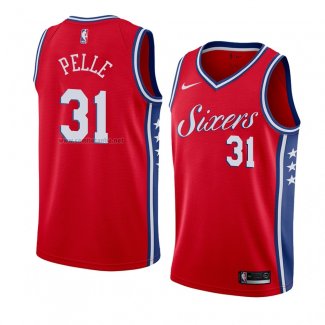 Camiseta Philadelphia 76ers Norvel Pelle #31 Statement 2017-18 Rojo