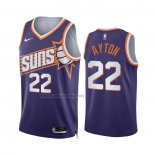 Camiseta Phoenix Suns Deandre Ayton #22 Icon 2023-24 Violeta