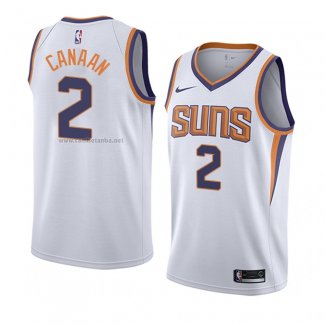 Camiseta Phoenix Suns Isaiah Canaan #2 Association 2018 Blanco