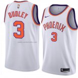 Camiseta Phoenix Suns Jarojo Dudley #3 Hardwood Classic 2018 Blanco