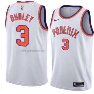 Camiseta Phoenix Suns Jarojo Dudley #3 Hardwood Classic 2018 Blanco