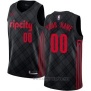 Camiseta Portland Trail Blazers Personalizada 2017-18 Negro