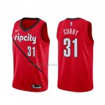 Camiseta Portland Trail Blazers Seth Curry #31 Earned Rojo