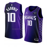 Camiseta Sacramento Kings Domantas Sabonis #10 Statement 2023-24 Violeta