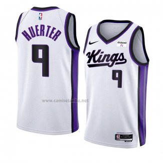 Camiseta Sacramento Kings Kevin Huerter #9 Association 2023-24 Blanco