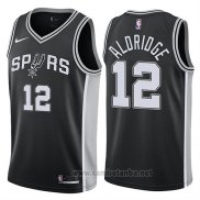 Camiseta San Antonio Spurs LaMarcus Aldridge #12 Icon 2017-18 Negro