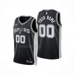 Camiseta San Antonio Spurs Personalizada Icon 2024-25 Negro