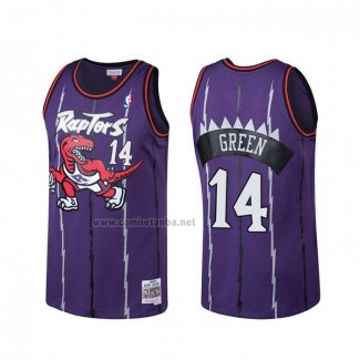 Camiseta Toronto Raptors Danny Green #14 Hardwood Classics Violeta