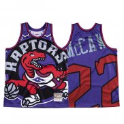 Camiseta Toronto Raptors Patrick Mccaw #22 Mitchell & Ness Big Face Violeta