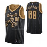 Camiseta Toronto Raptors Personalizada Ciudad 2021-22 Negro