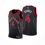 Camiseta Toronto Raptors Scottie Barnes NO 4 Statement 2024-25 Negro