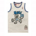Camiseta Toronto Raptors Vince Carter NO 15 Mitchell & Ness 1998-99 Blanco3