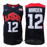 Camiseta USA 2012 James Harden #12 Negro