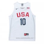Camiseta USA 2016 Kobe Bryant #10 Blanco