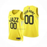Camiseta Utah Jazz Personalizada Icon 2024-25 Amarillo
