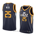 Camiseta Utah Jazz Raul Neto #25 Icon 2018 Azul