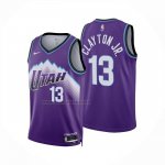 Camiseta Utah Jazz Walter Clayton Jr NO 13 Icon 2025-26 Violeta  Camiseta Utah Jazz Walter Clayton Jr NO 13 Icon 2025-26 Violeta