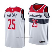 Camiseta Washington Wizards Austin Rivers #25 Association 2018 Blanco