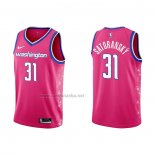 Camiseta Washington Wizards Tomas Satoransky #31 Ciudad 2022-23 Rosa