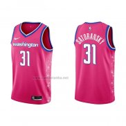 Camiseta Washington Wizards Tomas Satoransky #31 Ciudad 2022-23 Rosa