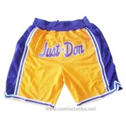 Pantalone Los Angeles Lakers Just Don Amarillo