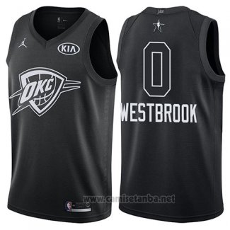 Camiseta All Star 2018 Oklahoma City Thunder Russell Westbrook #0 Negro