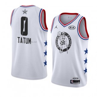 Camiseta All Star 2019 Boston Celtics Jayson Tatum #0 Blanco