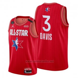 Camiseta All Star 2020 Los Angeles Lakers Anthony Davis #3 Rojo